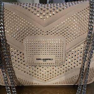 Karl Lagerfeld shoulder fleur handbag